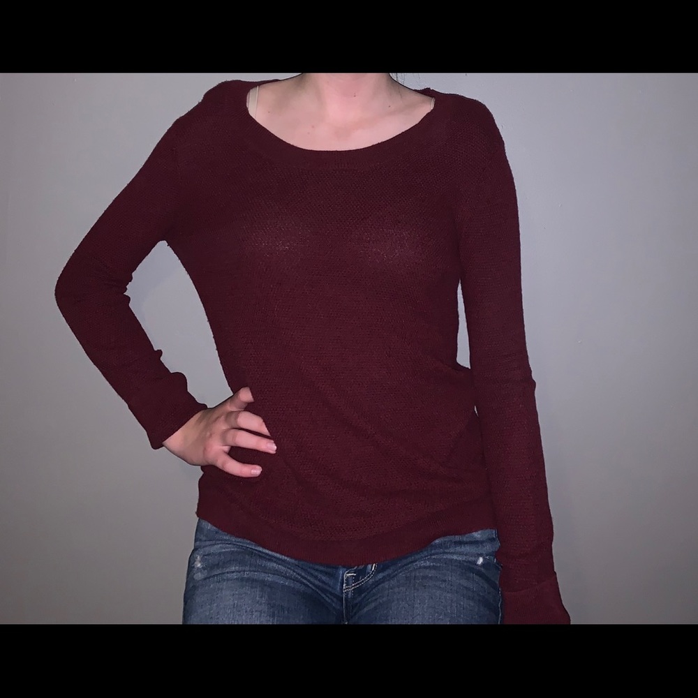 Burgundy Sweater